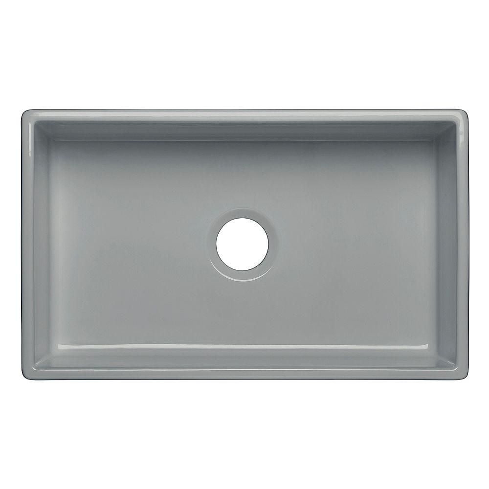 American Imaginations 30 po. W Évier de cuisine composite en granit gris approuvé CSA avec 1 bolAI-34578