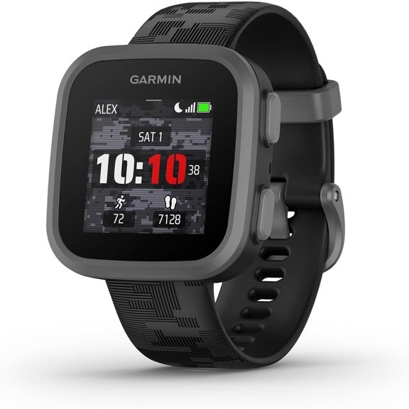 Refurbished Garmin 010-02448-70 Bounce Kids Smartwatch, Two-Way Text and Voice Messaging, Location Tracking, Black Camo