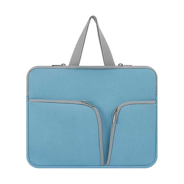 Wweixi Housse d'Ordinateur Portable avec Poignée Sacoche Réutilisable Décontractée Affaires Bleu 15,6 Pouces