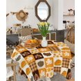 thumbnail image 1 of Nappe Imperméable d'Automne Action de Grâce Ferme Carrée Lavable Nappes 60x60 Po, 1 of 3