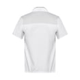thumbnail image 3 of dPois Men Personalized Chef Coat With Hat Unisex Chef Jacket Kitchen Work Uniform Hotel Restaurant Workwear White01 L, 3 of 7