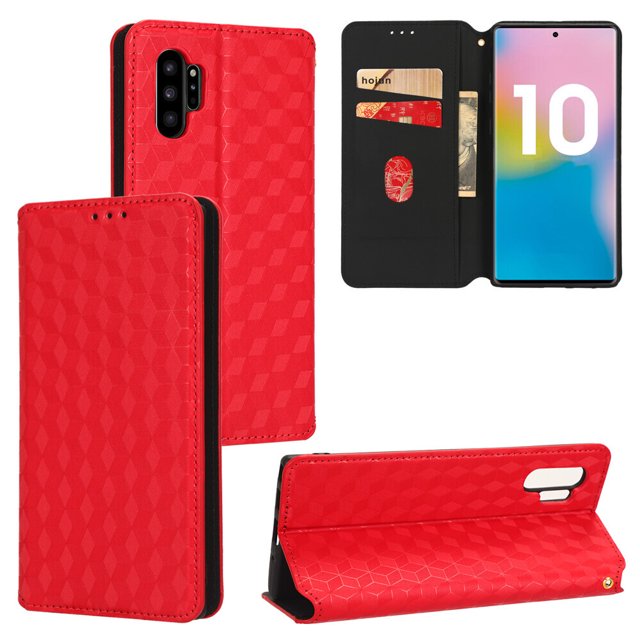 Samsung Galaxy Note 10 Plus Case , Magnetic Wallet PU Leather Flip Cover Card Holde Case for Samsung Galaxy Note 10 Plus