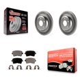 thumbnail image 1 of Transit Auto Rear Coated Disc Brake Rotors and Semi-Metallic Pads Kit for Car Audi Q5 A4 Quattro A5 allroad S5 KGF-101488, 1 of 11