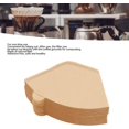 thumbnail image 2 of EcoNesxp Paper coffee filter and unbleached brown hand pour coffee filter 100 pieces disposable cone coffee filter paper disposable cone coffee filter V02 1 to cone hand pour coffee filter cup, 2 of 5