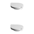 thumbnail image 1 of bedienty Ashtray Under Table 360 Degree Rotatable Ashes Holder Car Kitchen Container Case Desk Bottom Ash Tray with Lid White 2Set, 1 of 6