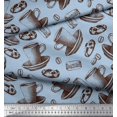 thumbnail image 1 of Soimoi Rayon Tissu Burger, Biscuits & Tasses Tissu Imprimé par la Cour 42 Pouces de Large, 1 of 3