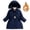 Navy, variant on AJIWYH Puffer Jacket Kids,Girl's Padded Jacket In The Long Plus Thickening foreign Style Female Fashion Down Padded Jacket Winter Girls Fall Jacket Purple,8-9 Years