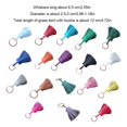 thumbnail image 4 of Keychain Decorative Keyring Leather Pendant Tassel Handmade Handicraft Key Chain Hanging Decoration Holder Purse Wallet Light Purple, 4 of 6