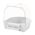 thumbnail image 4 of lionlar Pet Bird Bath Box Bathing Tub Bath Box Shower Caged Parrot Bathing Tub for Small White, 4 of 9