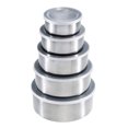 thumbnail image 1 of Mixing Bowls, 5 Pcs Mixing Bowl Set With Transparent Plastic Lids, Leakproof Stackable Mixing Bowl Set, Stainless Steel Food Storage Container, 1 of 9