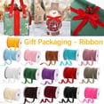 thumbnail image 1 of Vaidha 1cm Velvet Ribbon Flocking Ribbon Velvet Jewelry DIY Ribbon Bow Accessories Ribbon 50 Yards, 1 of 3