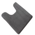 thumbnail image 4 of U-shaped Toilet Mat Water Absrobent Non-slip Elastic Skin-friendly Bathroom Rug Pad Bath Rug Showering Protection Household Home Silver Gray 50*60cm, 4 of 7