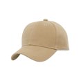 thumbnail image 1 of TopHeadwear Blank Youth Baseball Adjustable Hook and Loop Hat - Khaki, 1 of 2