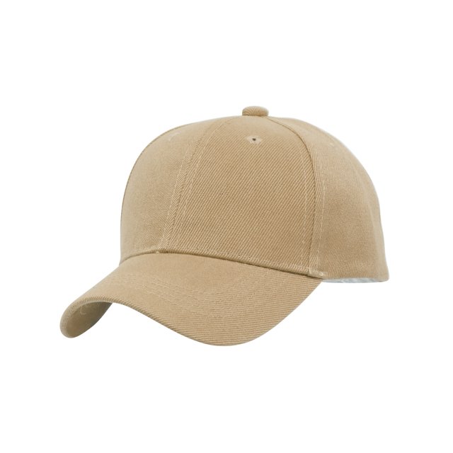 TopHeadwear Blank Youth Baseball Adjustable Hook and Loop Hat - Khaki