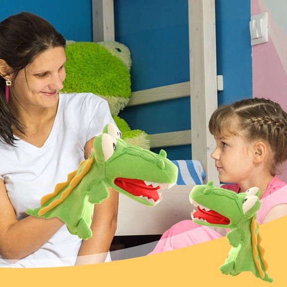 RKSTN Jouets en Peluche Adorable Dinosaure Marionnette à Main Jouet en Peluche Jeunes Enfants Poupée pour Raconter des Histoires Jouets en Peluche Rembourrés