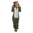 thumbnail image 2 of Mikilon Combinaison Pyjama à Capuche à Manches Longues pour Femmes, Décontractée, Chaude pour l'Hiver, Tenue de Nuit, 2 of 7
