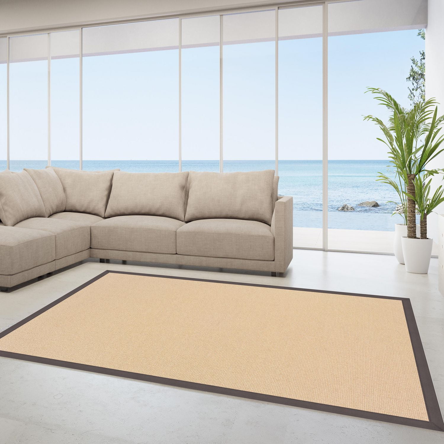 Athena Natural & Slate 8'9" x 12' Area Rug