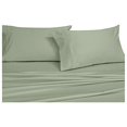 thumbnail image 2 of Abripedic Sateen Solid Sheets, 600-Thread-Count 4PC Bed Sheet Set, 100-Percent Cotton, Deep Pocket, Full, Sage, 2 of 5