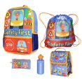 thumbnail image 2 of Blippi Backpack Safety First Kids School Travel Backpack 5 Pc Set With Lunch Box, Drawstring Bag, Water Bottle, and Pencil Case, 2 of 4