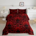 thumbnail image 2 of Erosebridal Bohemian Skull Bedding Twin Comforter Set,Exotic Style Down Comforter,Gothic Halloween Bedding Sets Twin with Comforter,Ultra Soft Hippie Room Decorative,Reversible,2-Piece, 2 of 8