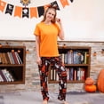 thumbnail image 2 of TIMIFIS Pyjamas d'Halloween Assortis pour la Famille Ensembles Assortis 2 Pcs Pyjamas d'Halloween Pyjama à Manches Longues Combinaison de Nuit Toile d'Araignée Fantômes Citrouille Squelette Haut et Pantalon Tenue Vêtements de Maison Ensemble de Pyjamas des Fêtes -, 2 of 6