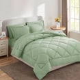 thumbnail image 3 of Sleepdown 7-Piece Queen Bed in a Bag, Sage Bedding Set with Comforter Sets Queen, 3 of 7