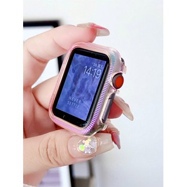 Compatible With Apple Watch Case 45mm 44mm 42mm 41mm 40mm 38mm Series 9/8/7/6/SE/5/4, Soft TPU Shockproof Bumper Drop Proof Protective Cover Compatible With Apple Watch