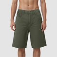 thumbnail image 2 of Ramiter Short Cargo pour Homme Short Cargo Décontracté pour Homme Classique Décontracté à Cordon Extensible Taille Élastique Short de Plage Vert,m, 2 of 4