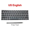 thumbnail image 3 of New Keycaps US UK Spain French Russian For Macbook Pro Retina 13" A1708 Keyboard Keys Replacement key cap 2016 2017 Czech, 3 of 6