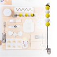 thumbnail image 2 of lionlar Busy Board DIY Accessories Basic Skill Sensory Toy Learning Activities Board Toy Yellow, 2 of 5