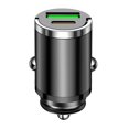thumbnail image 2 of Fast Charging Car Charger, Mini USB Type-C Adapter, 2 Ports with Hidden Light, Overcharge Protection for Phones & Tablets, 2 of 5