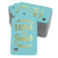 thumbnail image 1 of Inkdotpot 100 Pack Real Gold Foil Paper Tags Love Is Sweet Wedding Favor Hang Tag, 1 of 6