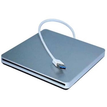 External CD DVD Drive USB 3.0 MILFECH Portable Slim CD / DVD-RW Burner With Type C Plug & Play Superdrive for Laptop PC under Windows 7/8/10 / XP and for Apple MacBook MacBook Pro MacbookAir