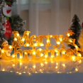 thumbnail image 2 of GUOOL Creative Plastic Merry Christmas Letter Light Xmas LED Light Ornament Lights for Yellow, 2 of 8