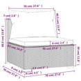thumbnail image 4 of vidaXL 4 Piece Garden Lounge Set with Cushions Poly Rattan Black, 4 of 4