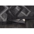 thumbnail image 4 of La Dole Rugs Grey Large Diamond Geometric Indoor Outdoor Runner Rug 3x5 Runner, 4 of 7