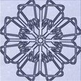 thumbnail image 1 of Ahgly Company Tapis d'Intérieur Lavable en Machine Carré Transitionnel Bleu Lavande, 7 Pieds Carré, 1 of 7