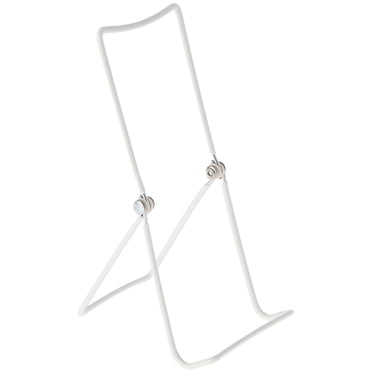 GIBSON HOLDERS 3A Adjustable White Wire Display Easel, 3.625" W x 4" D x 8.75" H, Pack of 6