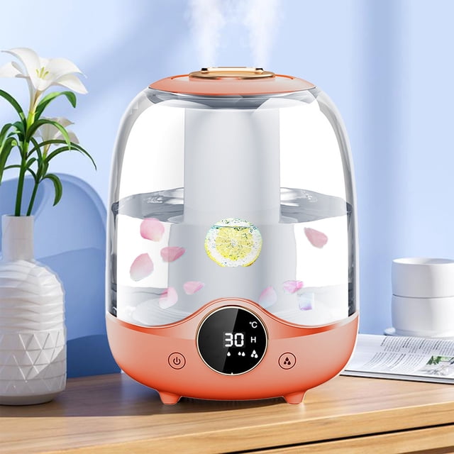 Dvkptbk 3LHumidifiers for Bedroom Top Cool Mist Oil Diffuser Humidifiers for Family Plants Nursery Humidifier for Large Room Last Up to 10Hours Colorful Light