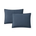 thumbnail image 2 of Mainstays Queen Comforter Set, Soft Lightweight & All Season, 3-Piece, Navy Blue, 2 of 12
