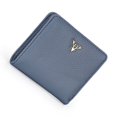 thumbnail image 2 of mmirethe Women Short Mini Wallet Chic Deer Button Purse Solid Color Soft Leather Handbag Cash Photo Card Holder Large Capacity Blue, 2 of 6