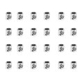 thumbnail image 3 of Small Silver Beads, 60 Pcs Multipurpose Spacer Beads Retro Style  for Jewelry Making for Necklace for Bracelet, 3 of 8
