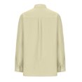 thumbnail image 4 of Yuyuzo Womens Fall Business Casual Tops Long Sleeve Button down Blouses Loose Basic Going out Tops, 4 of 5