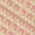 thumbnail image 1 of Ahgly Tapis de Zone Carré Orange Transitionnel Lavable en Machine, 4 Pieds Carré, 1 of 7
