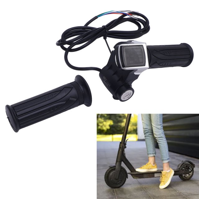 Poignée d'Accélérateur pour Trottinette Électrique, Installation Facile Poignée de Guidon pour Remplacement
