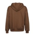 thumbnail image 2 of ITFABS Manteau Femme, Imprimé Portrait Long à Capuche avec Fermeture Éclair et Poches, 2 of 7