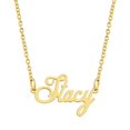 thumbnail image 1 of KISPER 18K Gold Plated Stainless Steel Personalized Name Pendant Necklace, Stacy, 1 of 6