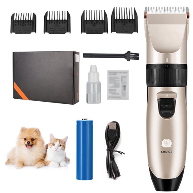 Ensemble de Toilettage pour Animaux Tondeuse Électrique Professionnelle pour Poils d'Animaux Tondeuse pour Chien Kit pour Chien