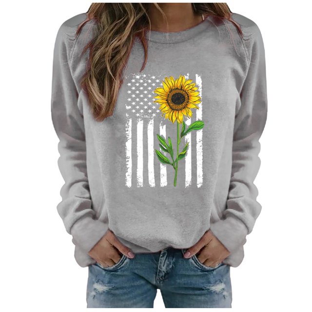 Blouse à Manches Longues pour Femmes Hiver Hauts Décontractés à Manches Longues pour Femmes Chandail en Molleton Imprimé Blouse Tee Chandail Long pour Femmes Hauts à Manches Longues Décontractés pour Femmes