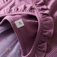 thumbnail image 4 of XDZJLR Robes pour Filles Manches Volantes Imprimés Nœud en Maille, 4 of 5